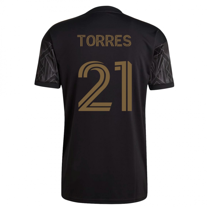 Kinderen Christian Torres #21 Zwart Thuisshirt Thuistenue 2023/24 T-Shirt