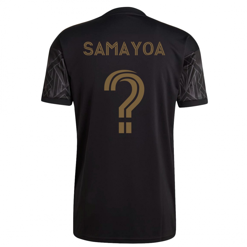 Kinderen Adriano Samayoa #0 Zwart Thuisshirt Thuistenue 2023/24 T-Shirt