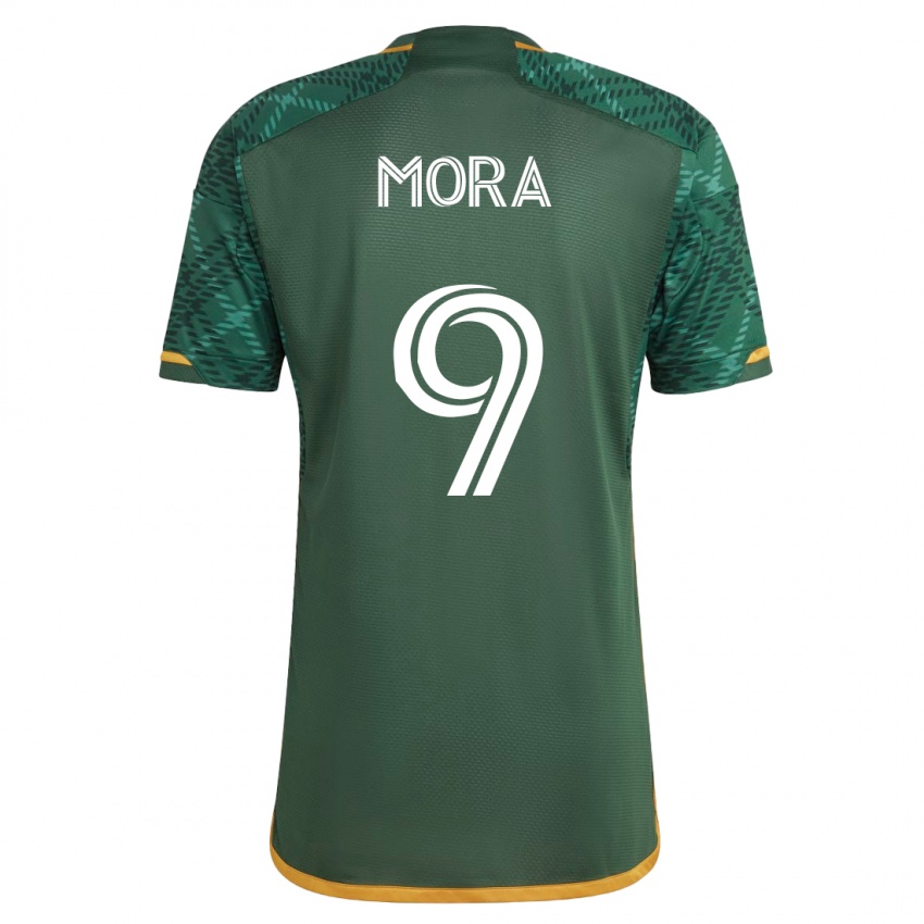 Kinderen Felipe Mora #9 Groente Thuisshirt Thuistenue 2023/24 T-Shirt