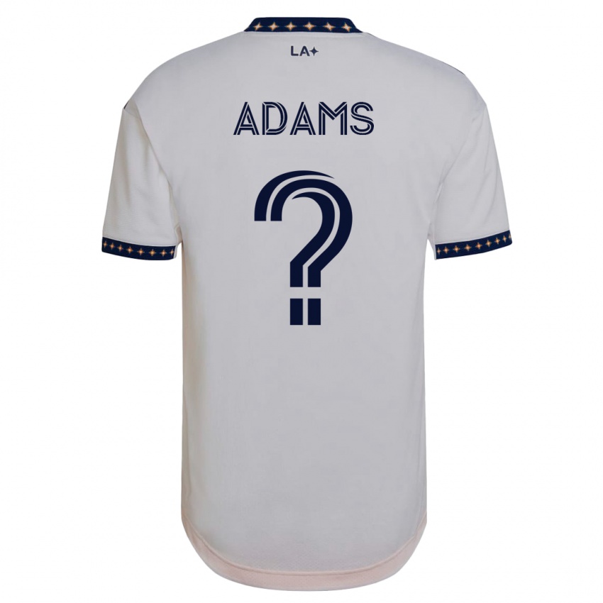 Kinderen Lucca Adams #0 Wit Thuisshirt Thuistenue 2023/24 T-Shirt