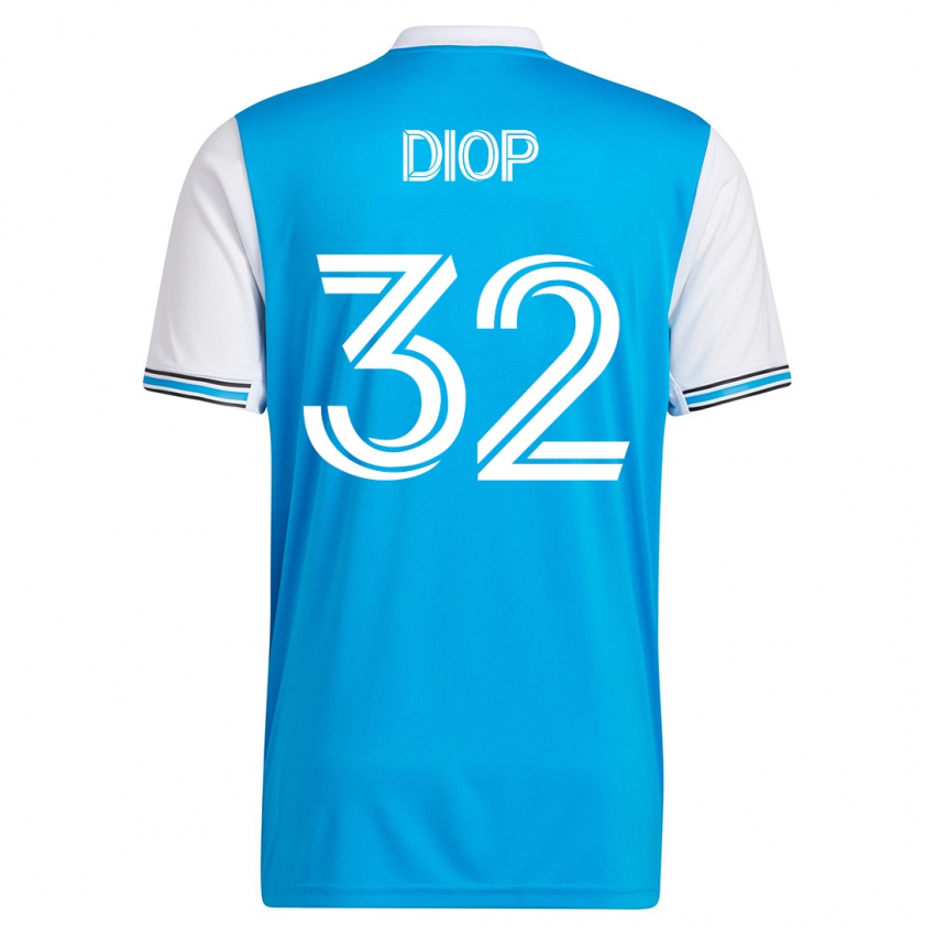 Kinderen Hamady Diop #32 Blauw Thuisshirt Thuistenue 2023/24 T-Shirt