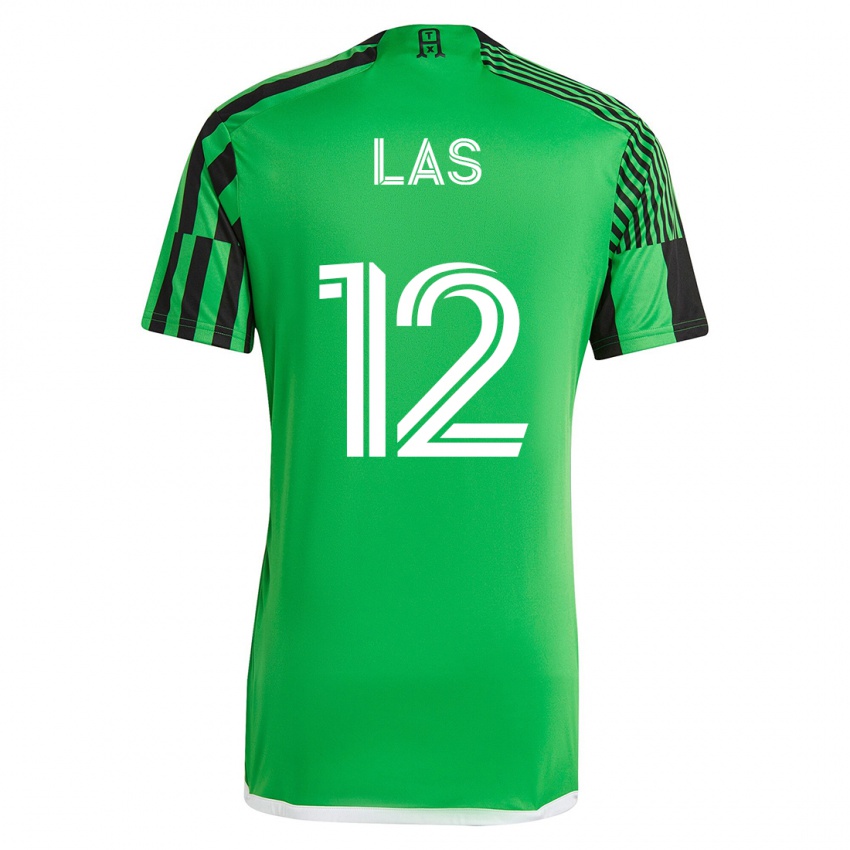 Kinderen Damian Las #12 Groen Zwart Thuisshirt Thuistenue 2023/24 T-Shirt