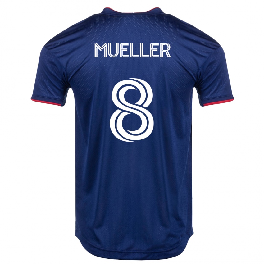 Kinderen Chris Mueller #8 Marine Thuisshirt Thuistenue 2023/24 T-Shirt