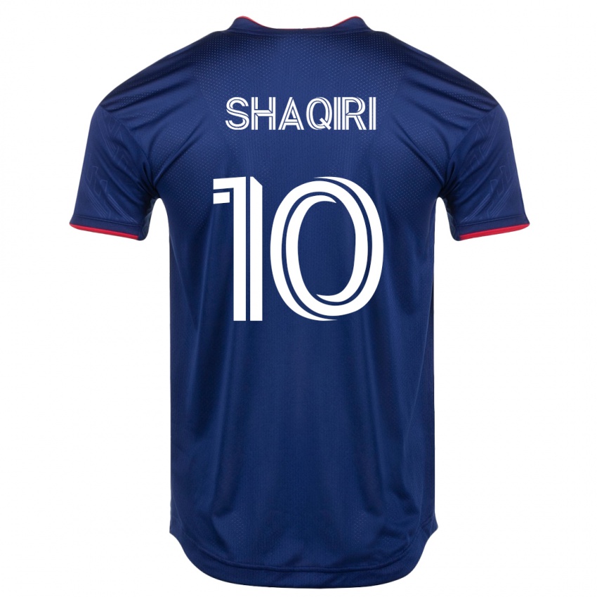 Kinderen Xherdan Shaqiri #10 Marine Thuisshirt Thuistenue 2023/24 T-Shirt