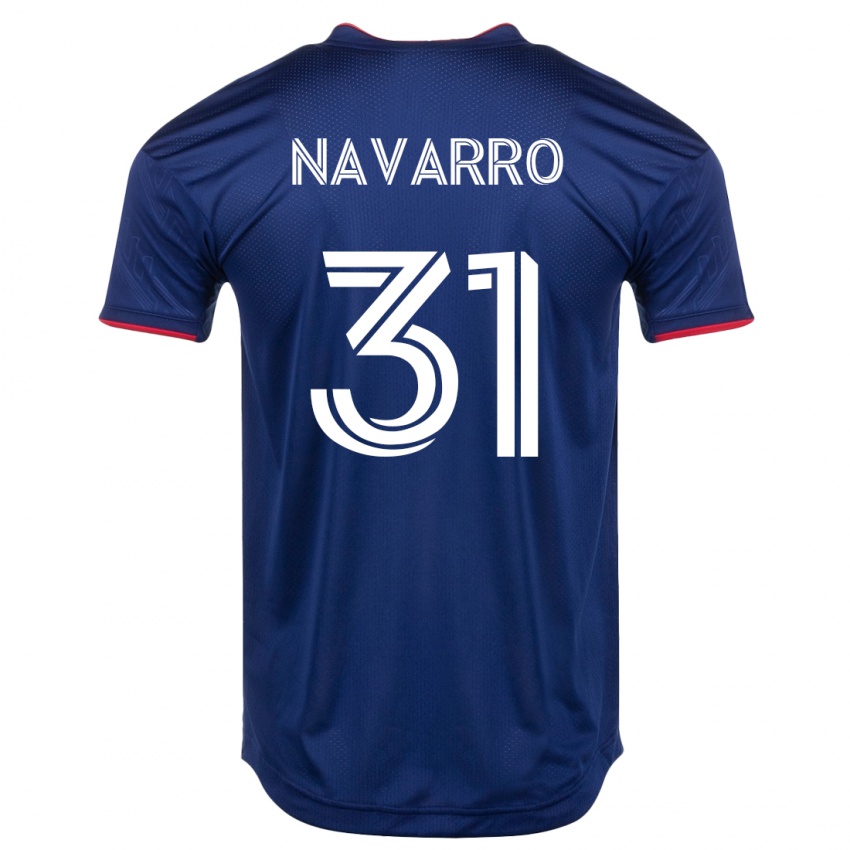Kinderen Federico Navarro #31 Marine Thuisshirt Thuistenue 2023/24 T-Shirt