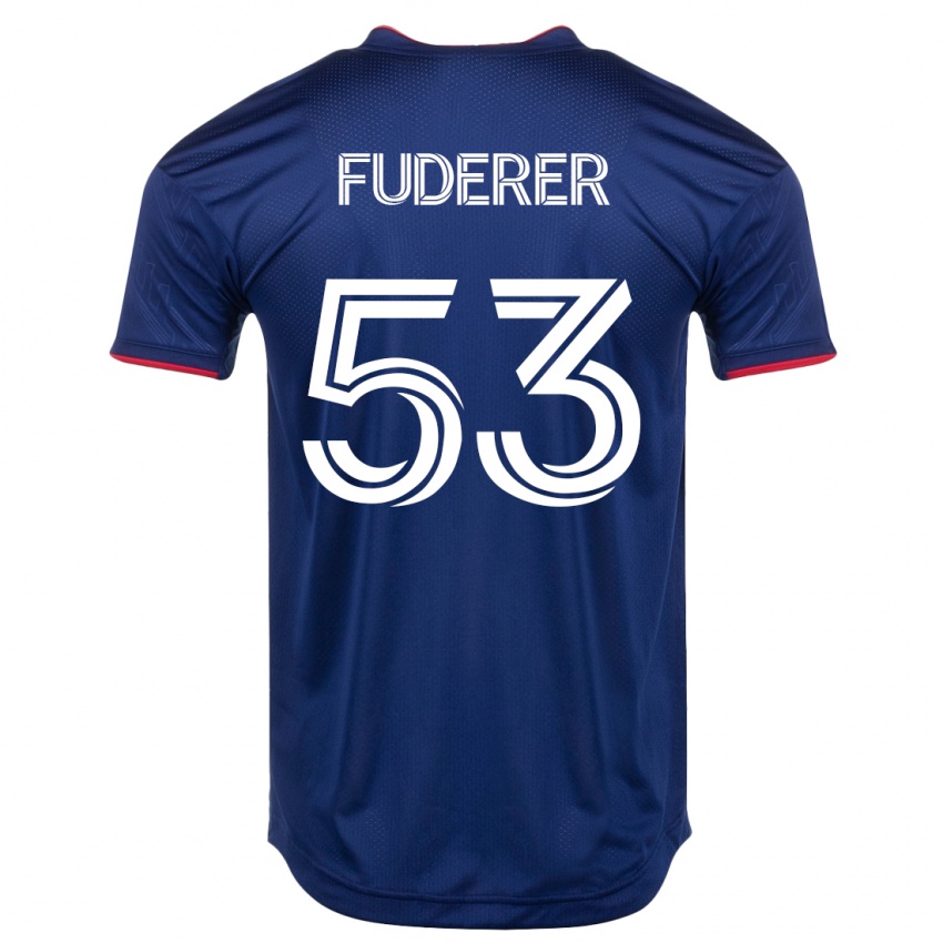 Kinderen Jake Fuderer #53 Marine Thuisshirt Thuistenue 2023/24 T-Shirt