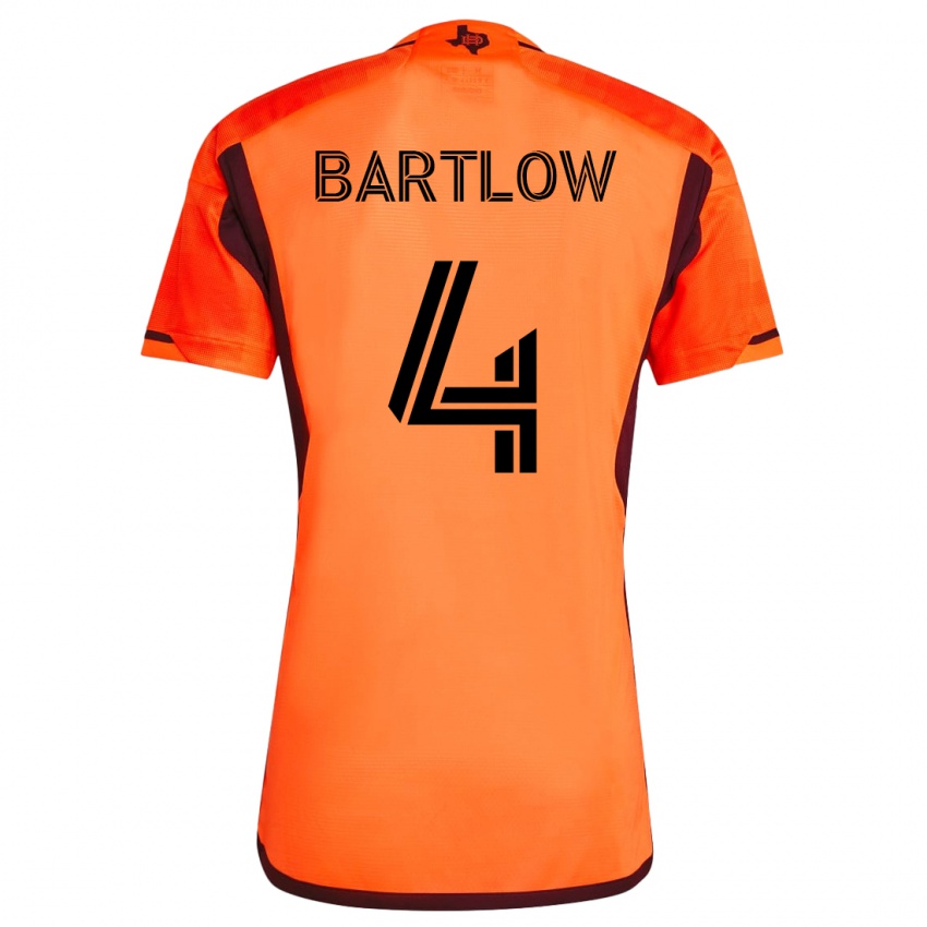 Kinderen Ethan Bartlow #4 Oranje Thuisshirt Thuistenue 2023/24 T-Shirt