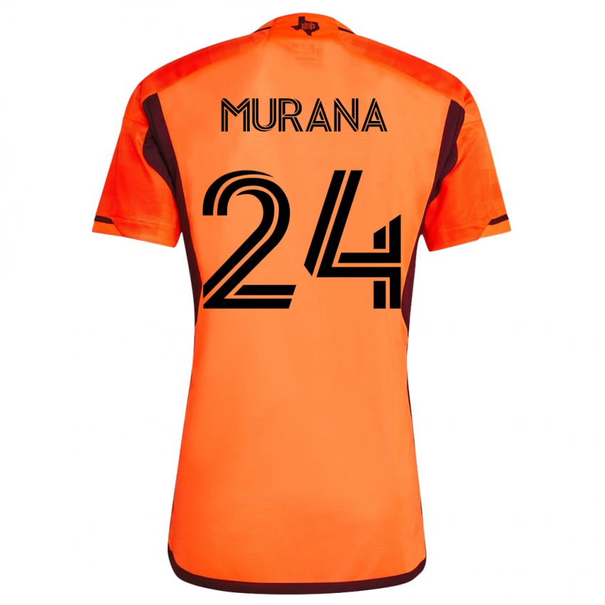 Kinderen Mujeeb Murana #24 Oranje Thuisshirt Thuistenue 2023/24 T-Shirt