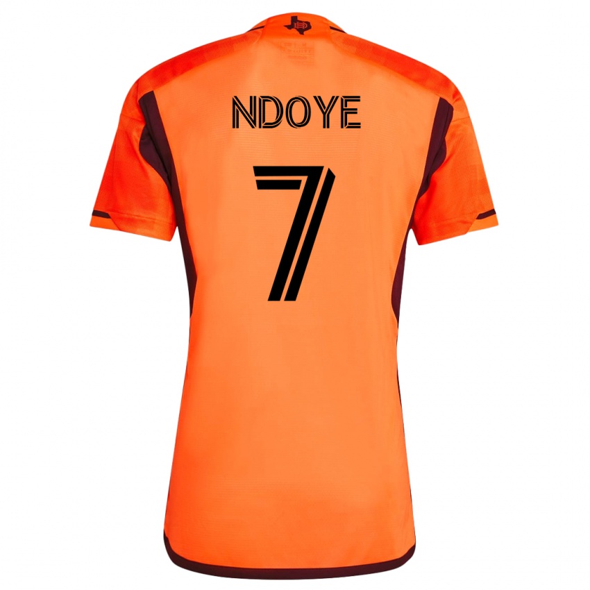 Kinderen Papa Ndoye #7 Oranje Thuisshirt Thuistenue 2023/24 T-Shirt