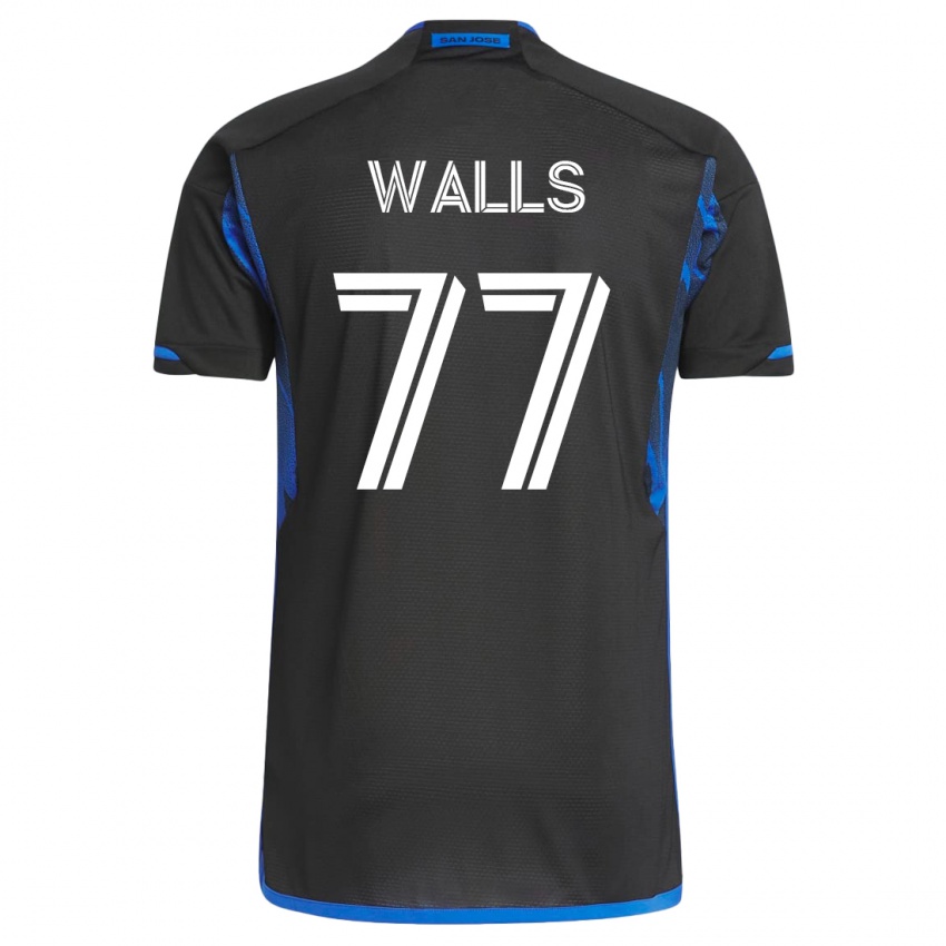 Kinderen Casey Walls #77 Blauw Zwart Thuisshirt Thuistenue 2023/24 T-Shirt