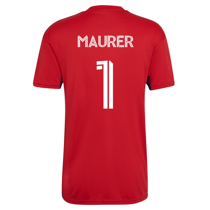 Kinderen Jimmy Maurer #1 Rood Thuisshirt Thuistenue 2023/24 T-Shirt