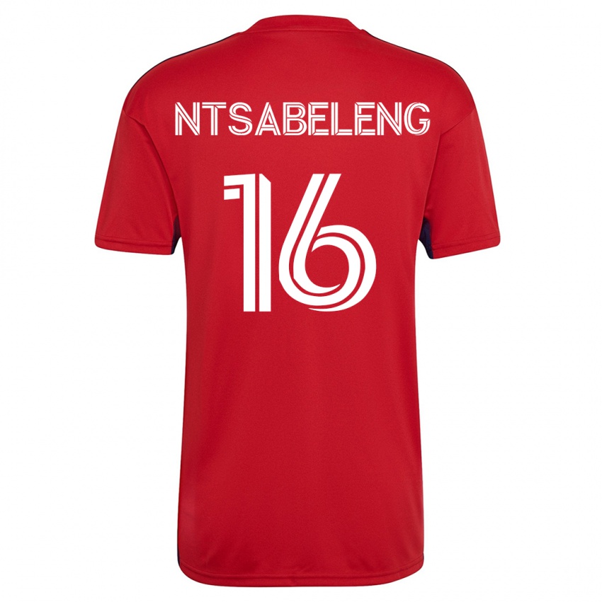 Kinderen Tsiki Ntsabeleng #16 Rood Thuisshirt Thuistenue 2023/24 T-Shirt