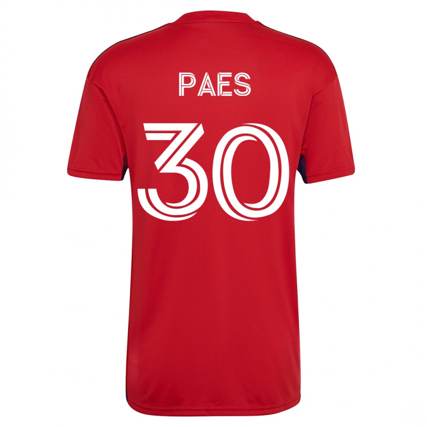 Kinderen Maarten Paes #30 Rood Thuisshirt Thuistenue 2023/24 T-Shirt