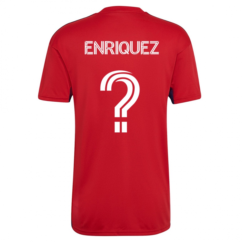 Kinderen Fabian Enriquez #0 Rood Thuisshirt Thuistenue 2023/24 T-Shirt