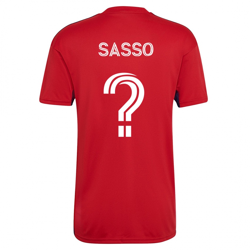 Kinderen Gino Sasso #0 Rood Thuisshirt Thuistenue 2023/24 T-Shirt