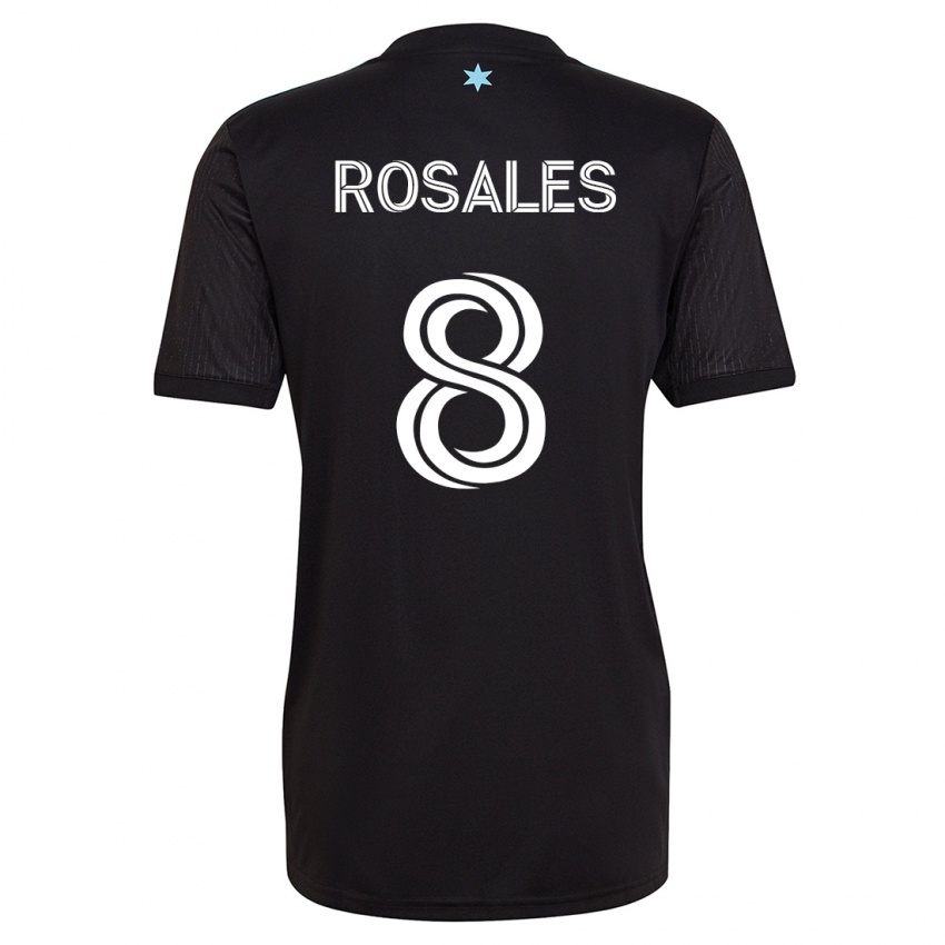 Kinderen Joseph Rosales #8 Zwart Thuisshirt Thuistenue 2023/24 T-Shirt