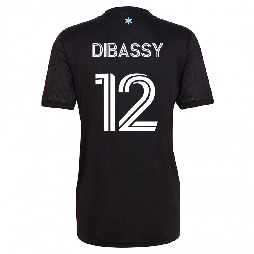 Kinderen Bakaye Dibassy #12 Zwart Thuisshirt Thuistenue 2023/24 T-Shirt
