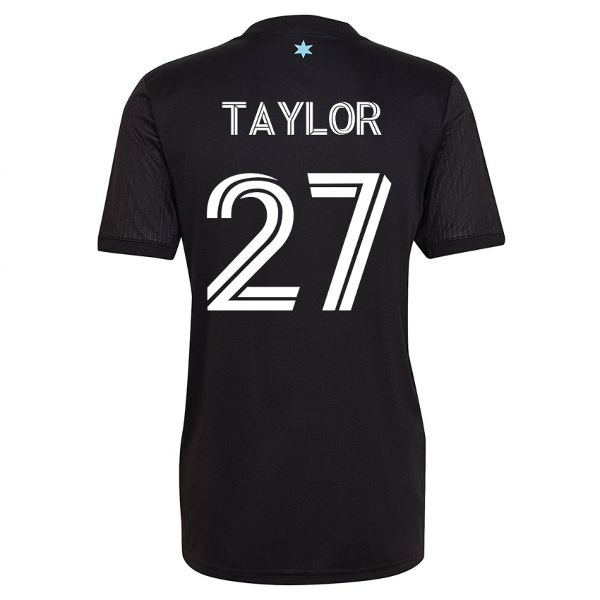 Kinderen D.j. Taylor #27 Zwart Thuisshirt Thuistenue 2023/24 T-Shirt