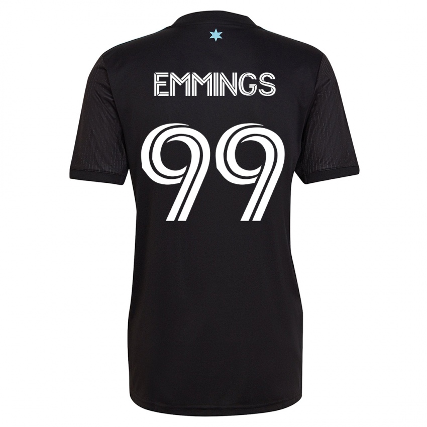 Kinderen Fred Emmings #99 Zwart Thuisshirt Thuistenue 2023/24 T-Shirt