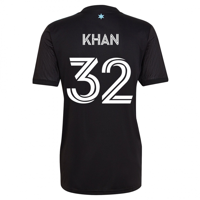 Kinderen Molik Khan #32 Zwart Thuisshirt Thuistenue 2023/24 T-Shirt