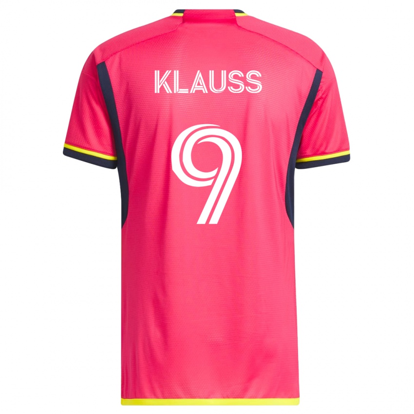 Kinderen João Klauss #9 Roze Thuisshirt Thuistenue 2023/24 T-Shirt