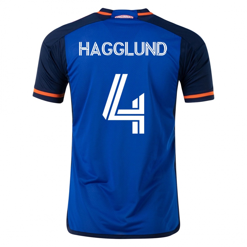 Kinderen Nick Hagglund #4 Blauw Thuisshirt Thuistenue 2023/24 T-Shirt