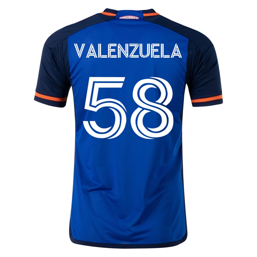 Kinderen Gerardo Valenzuela #58 Blauw Thuisshirt Thuistenue 2023/24 T-Shirt