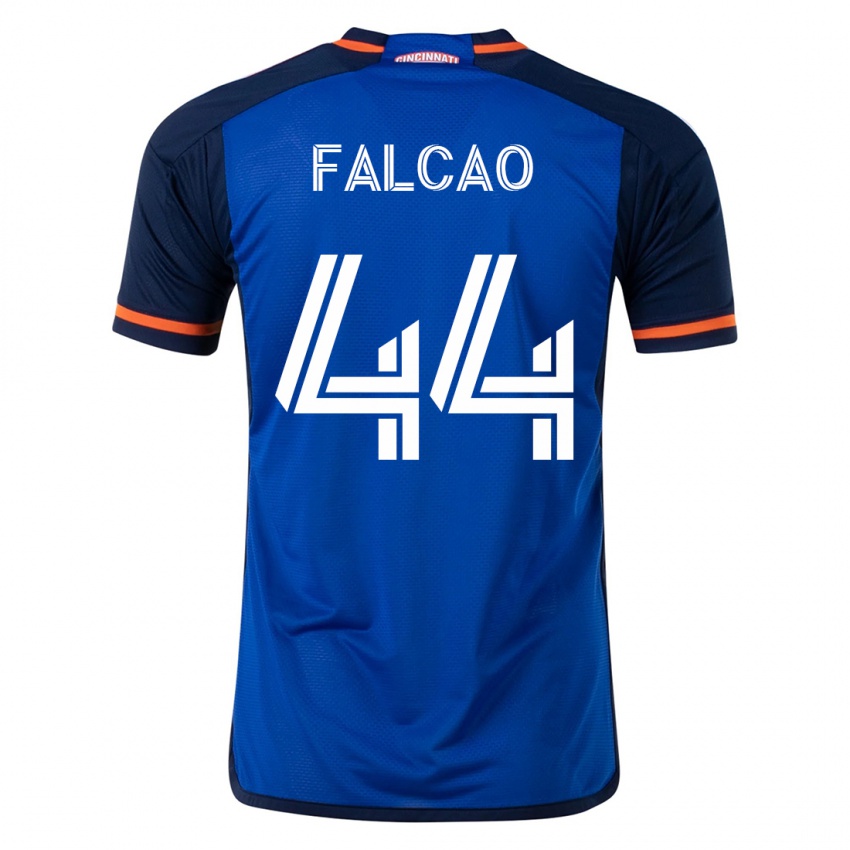 Kinderen Kiano Falcao #44 Blauw Thuisshirt Thuistenue 2023/24 T-Shirt