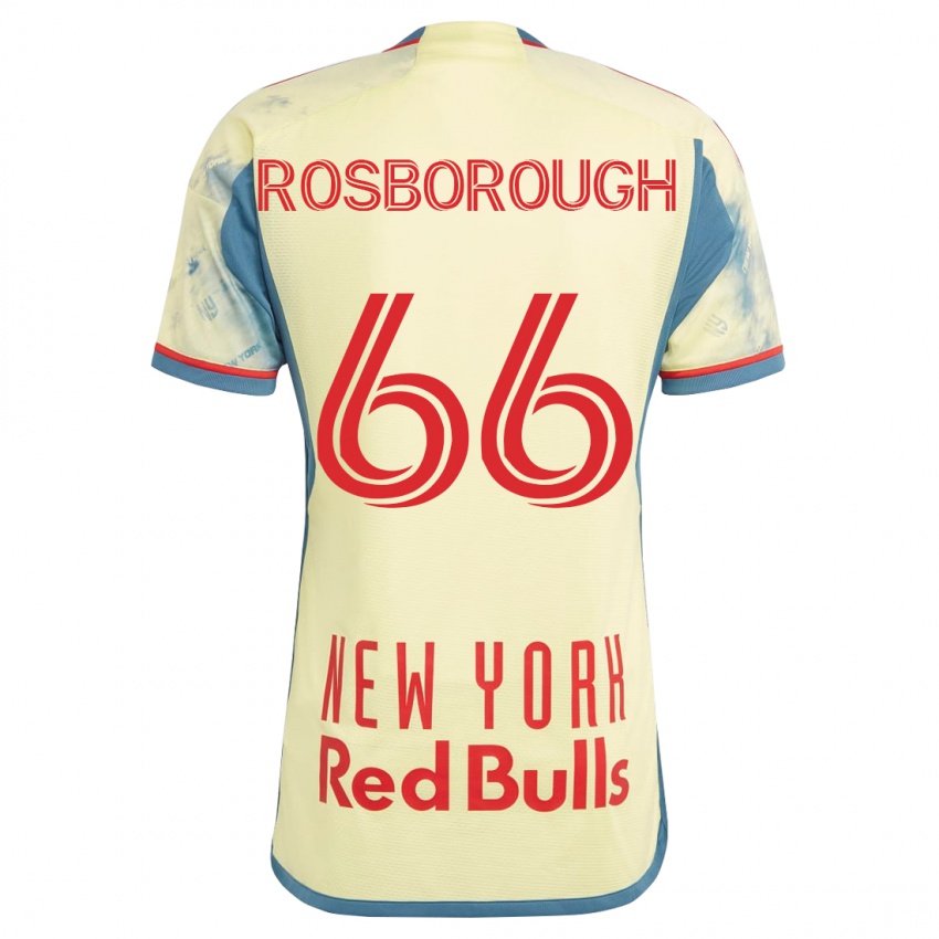 Kinderen Tanner Rosborough #66 Geel Thuisshirt Thuistenue 2023/24 T-Shirt