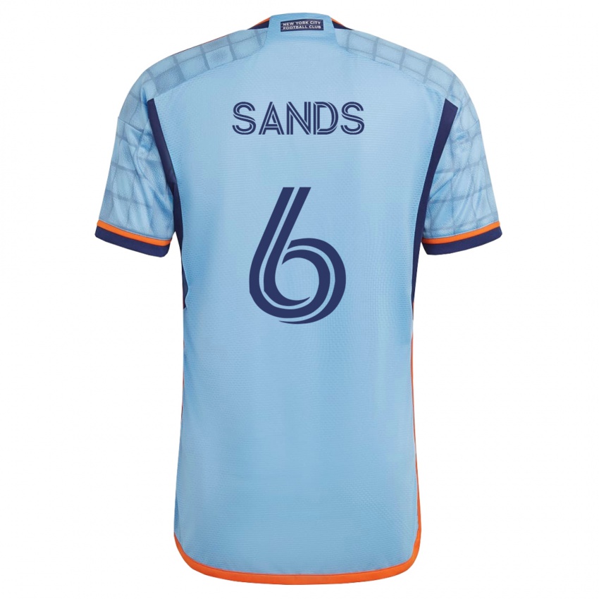 Kinderen James Sands #6 Blauw Thuisshirt Thuistenue 2023/24 T-Shirt