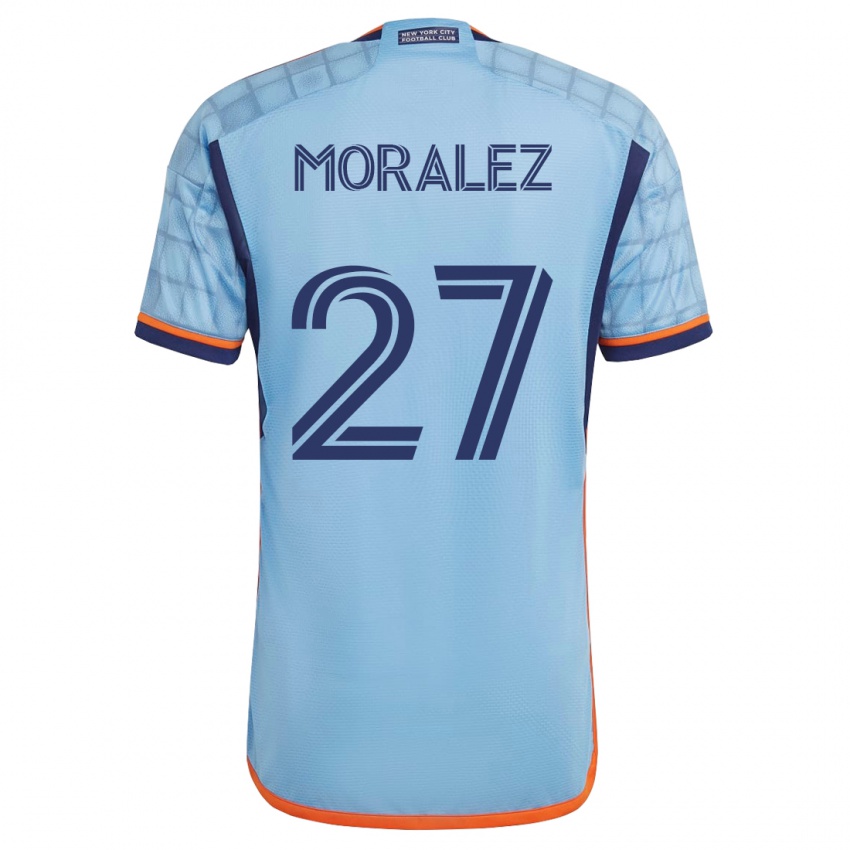 Kinderen Maxi Moralez #27 Blauw Thuisshirt Thuistenue 2023/24 T-Shirt