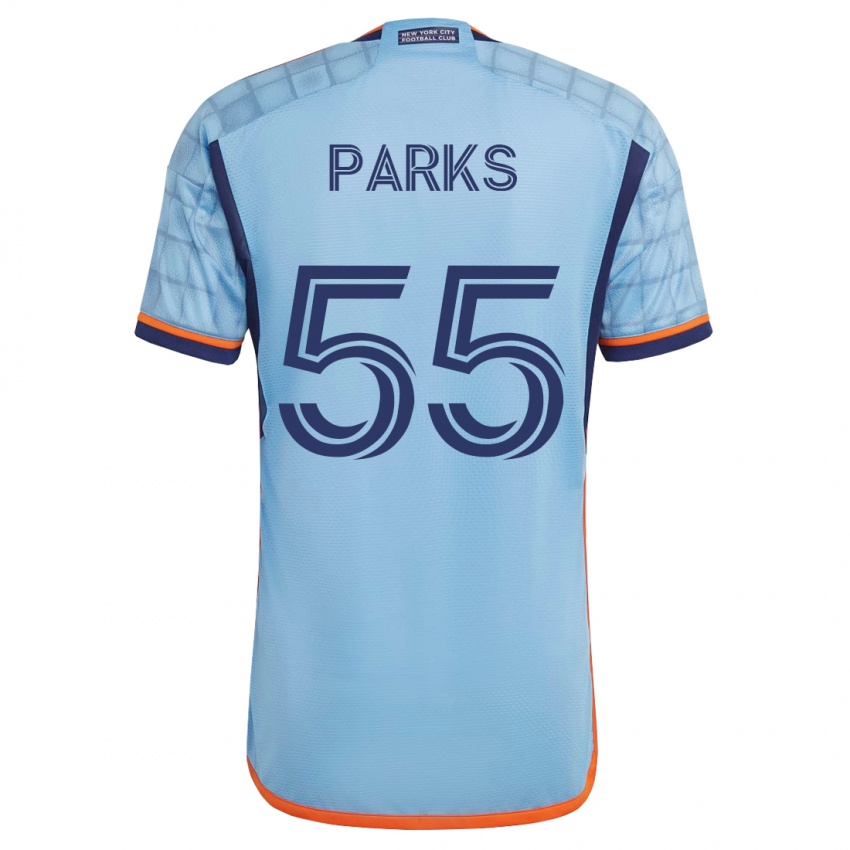 Kinderen Keaton Parks #55 Blauw Thuisshirt Thuistenue 2023/24 T-Shirt