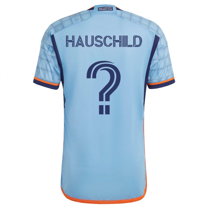 Kinderen Alexander Hauschild #0 Blauw Thuisshirt Thuistenue 2023/24 T-Shirt