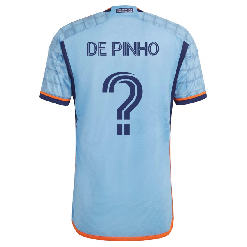 Kinderen Lucas De Pinho #0 Blauw Thuisshirt Thuistenue 2023/24 T-Shirt