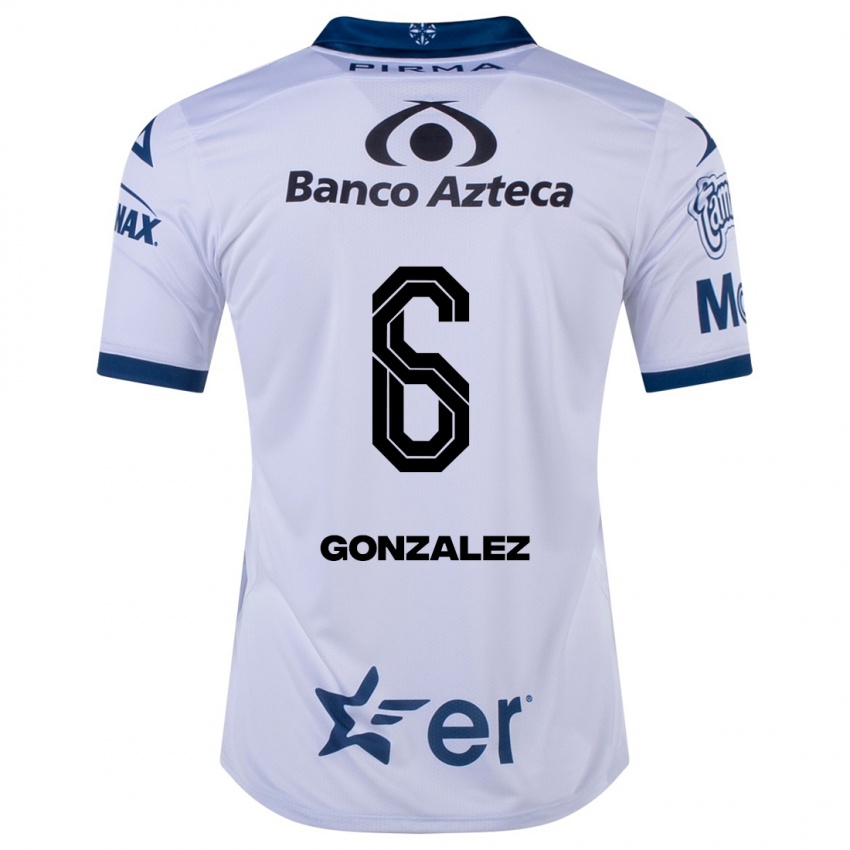 Kinderen Pablo González #6 Wit Thuisshirt Thuistenue 2023/24 T-Shirt