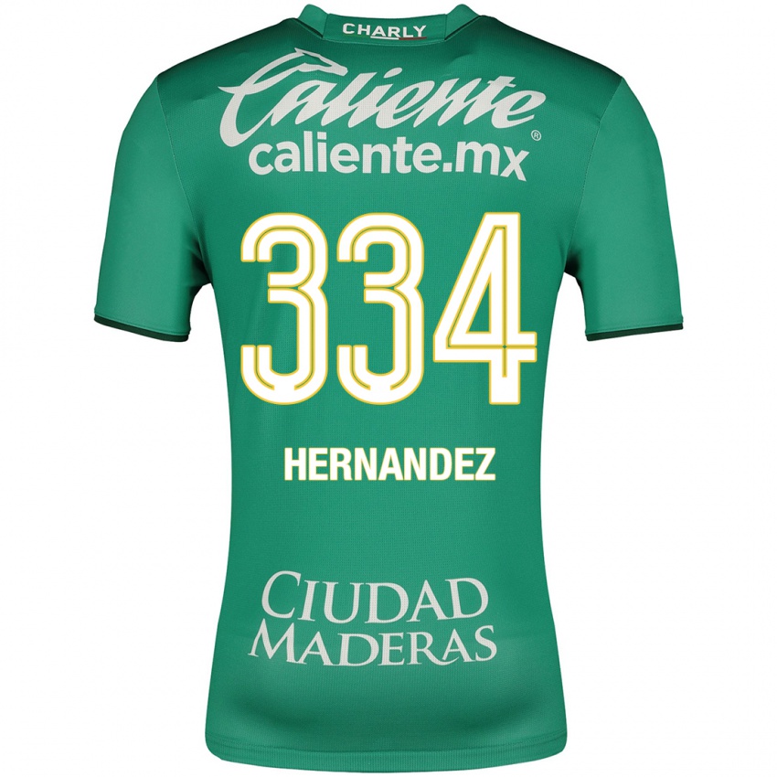 Kinderen Alan Hernández #334 Groente Thuisshirt Thuistenue 2023/24 T-Shirt