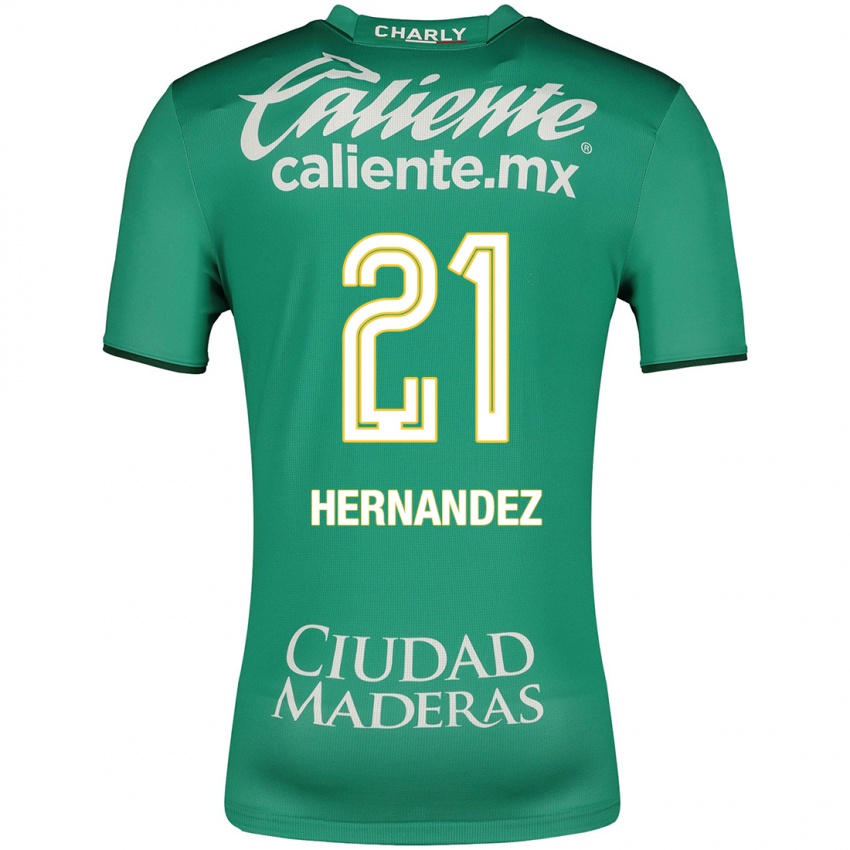 Kinderen Alexa Hernández #21 Groente Thuisshirt Thuistenue 2023/24 T-Shirt