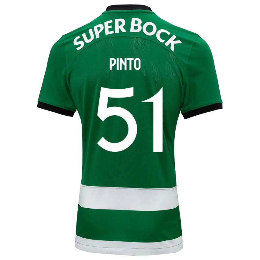 Kinderen Diogo Pinto #51 Groente Thuisshirt Thuistenue 2023/24 T-Shirt