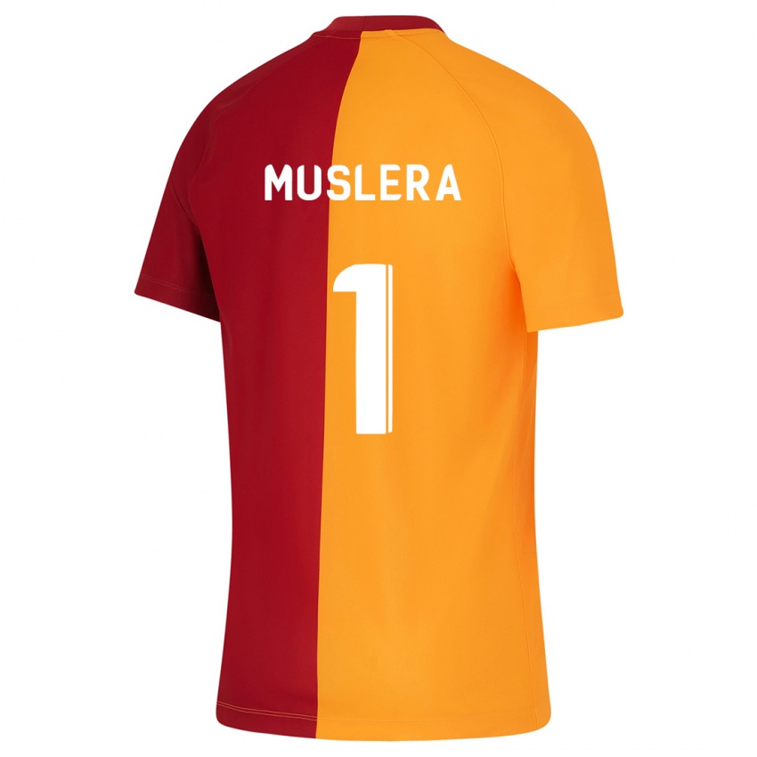 Kinderen Fernando Muslera #1 Oranje Thuisshirt Thuistenue 2023/24 T-Shirt
