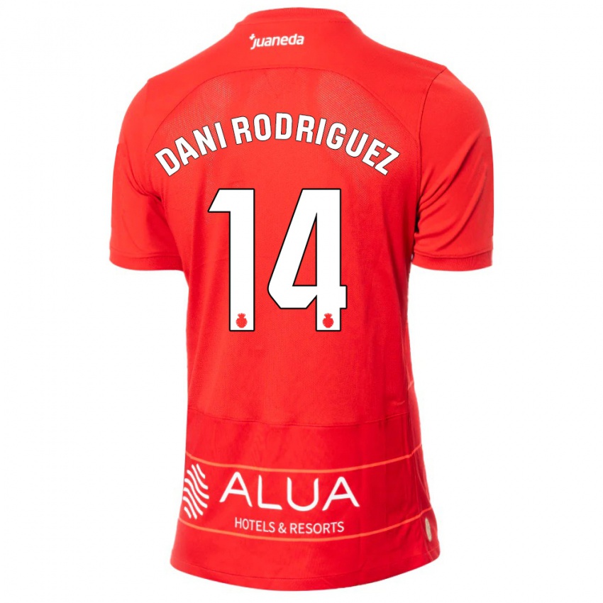 Kinderen Dani Rodríguez #14 Rood Thuisshirt Thuistenue 2023/24 T-Shirt