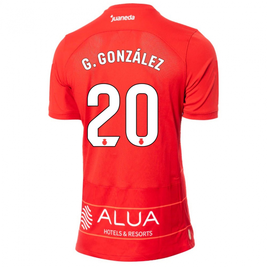 Kinderen Giovanni González #20 Rood Thuisshirt Thuistenue 2023/24 T-Shirt