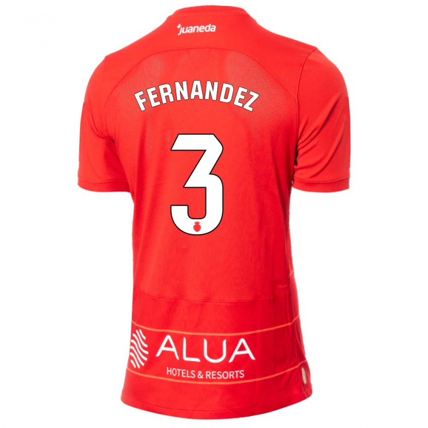 Kinderen Marcos Fernández #3 Rood Thuisshirt Thuistenue 2023/24 T-Shirt