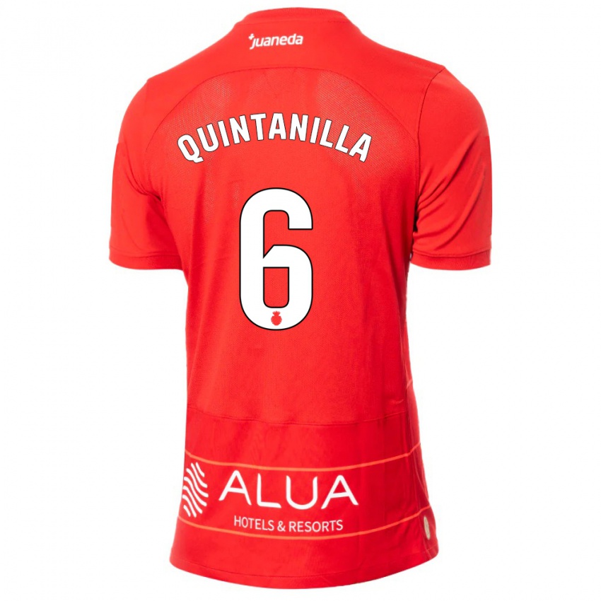 Kinderen Rubén Quintanilla #6 Rood Thuisshirt Thuistenue 2023/24 T-Shirt