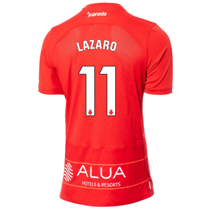 Kinderen Victor Lázaro #11 Rood Thuisshirt Thuistenue 2023/24 T-Shirt