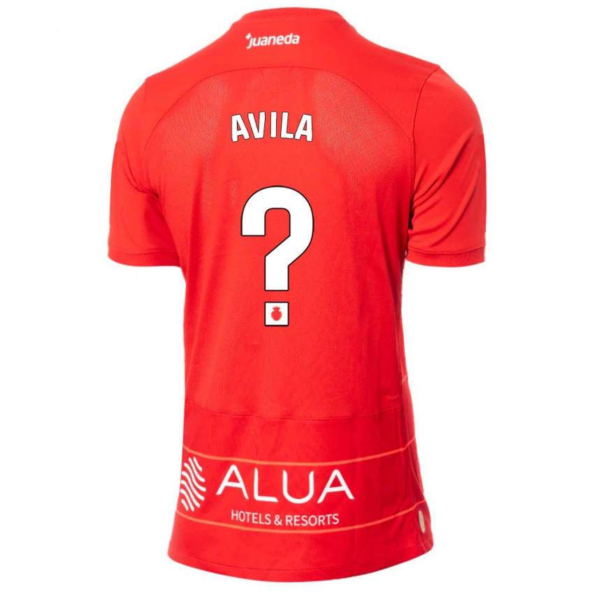 Kinderen Santiago Avila #0 Rood Thuisshirt Thuistenue 2023/24 T-Shirt