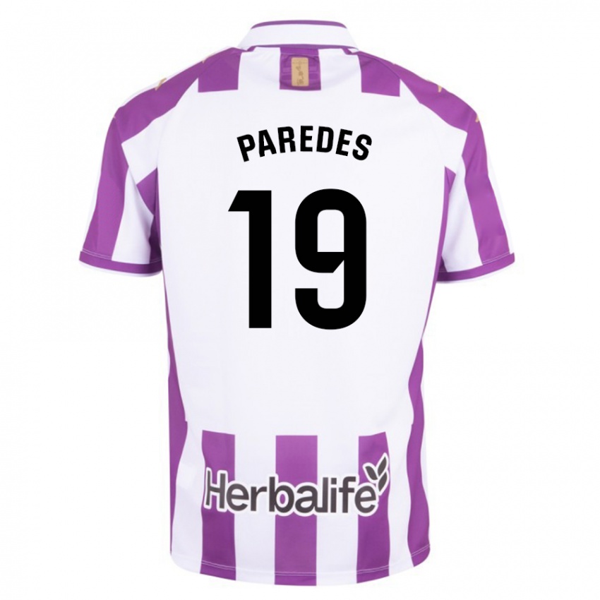 Kinderen Yago Paredes #19 Paars Thuisshirt Thuistenue 2023/24 T-Shirt