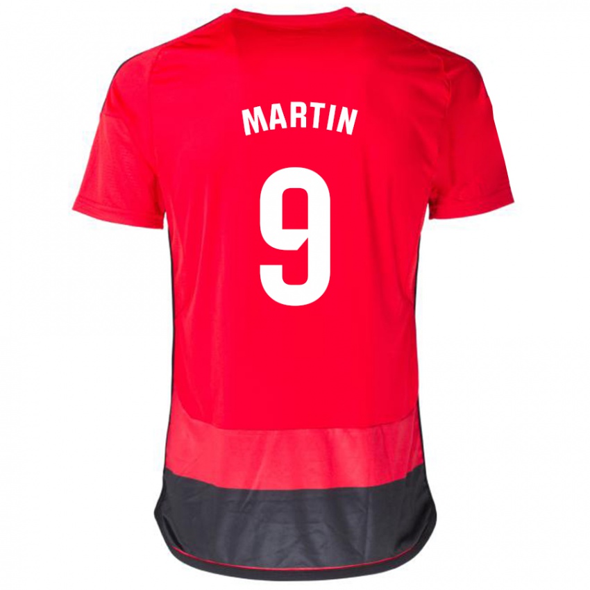 Kinderen Carlos Martin #9 Rood Zwart Thuisshirt Thuistenue 2023/24 T-Shirt