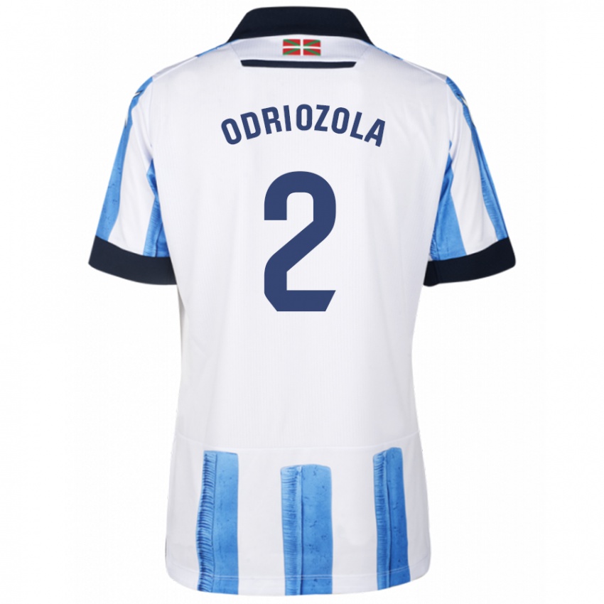 Kinderen Alvaro Odriozola #2 Blauw Wit Thuisshirt Thuistenue 2023/24 T-Shirt