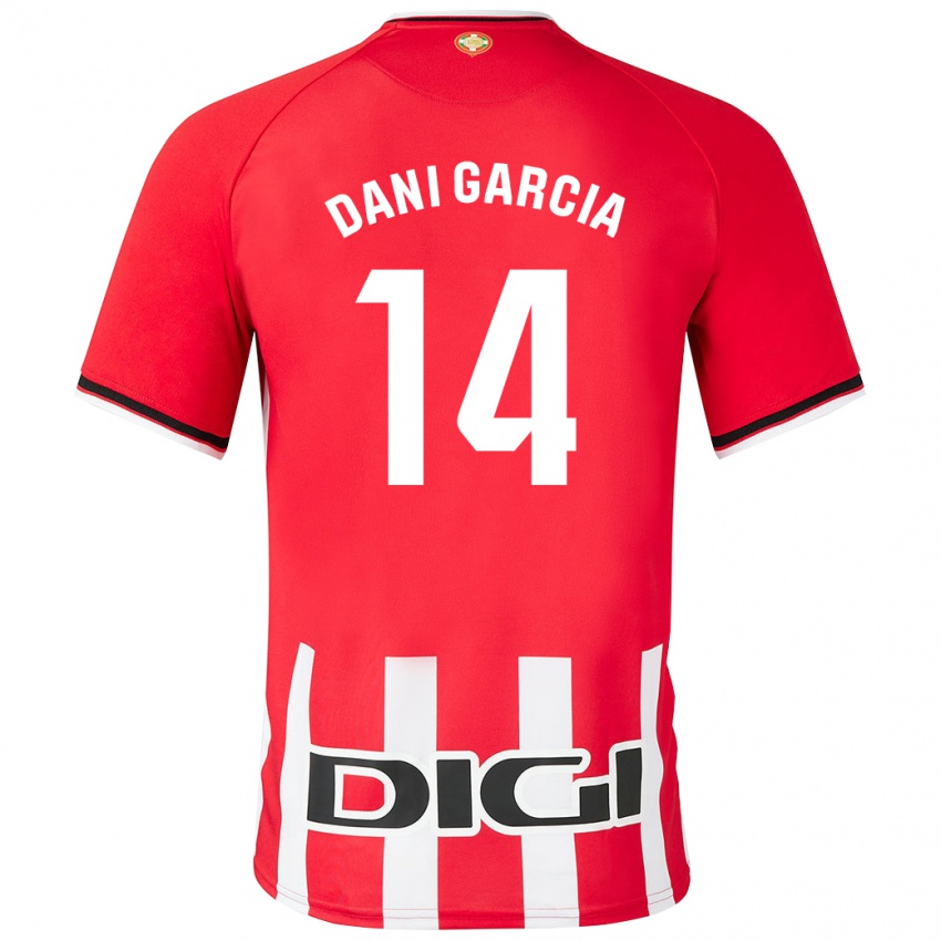 Kinderen Dani García #14 Rood Thuisshirt Thuistenue 2023/24 T-Shirt