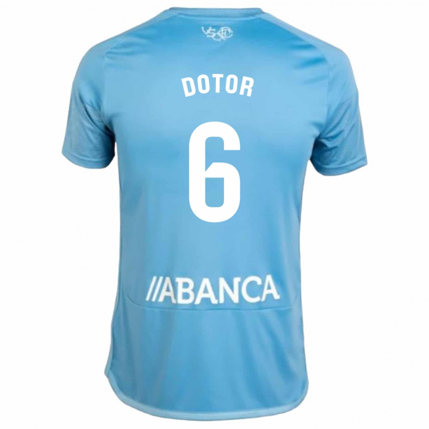 Kinderen Carlos Dotor #6 Blauw Thuisshirt Thuistenue 2023/24 T-Shirt
